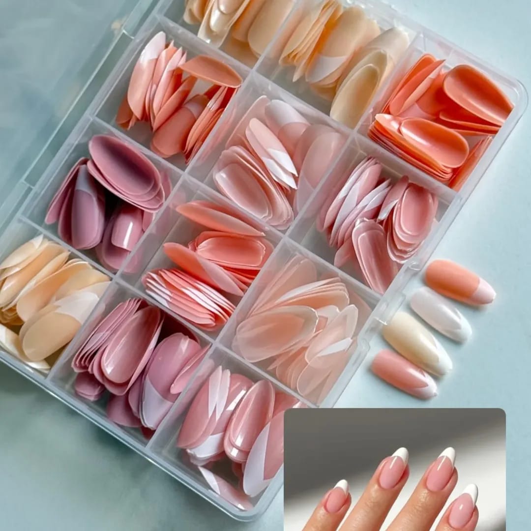 144 Pcs Multicolor Nails Box – Stylish, Durable & Easy-to-Use False Nails for Everyday Fashion