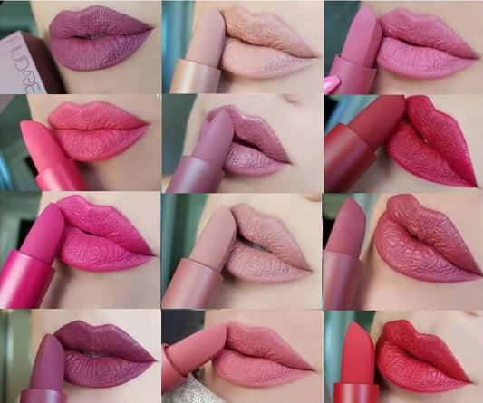 Pack Of 12 - Huda Beauty Lipsticks -