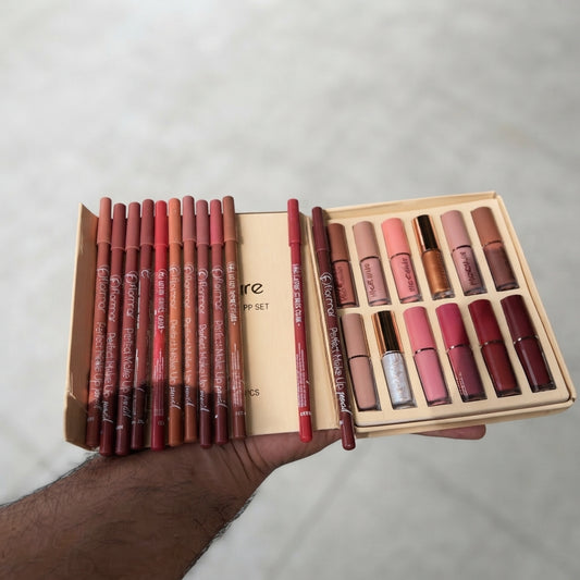 2 In 1 Lip Bundle Flormar Pencils And Mocallure Lipgloss