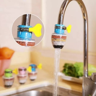 5 Layer Fan Faucet For Kitchen | Anti Splash Water Saving Shower Head Purifier 6 Layer Filter Cartridge For Kitchen | Random Colour Faucet